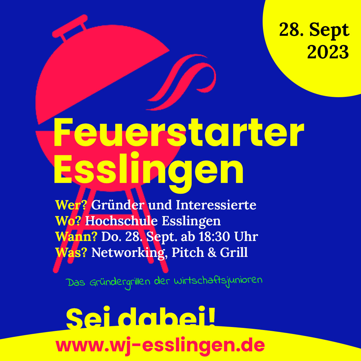 Feuerstarter - das Gründergrillen der WJ Esslingen
