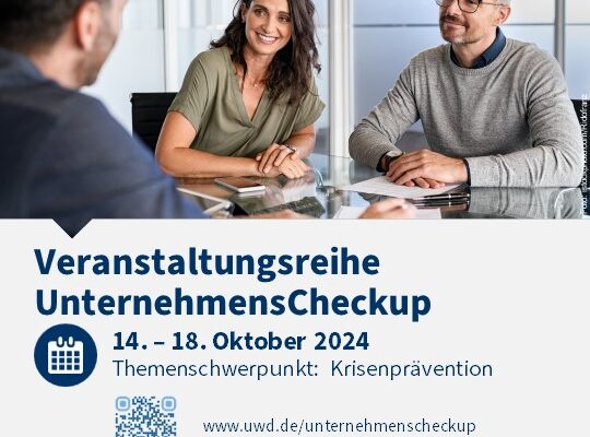 UnternehmensCheckup - Eventreihe beendet